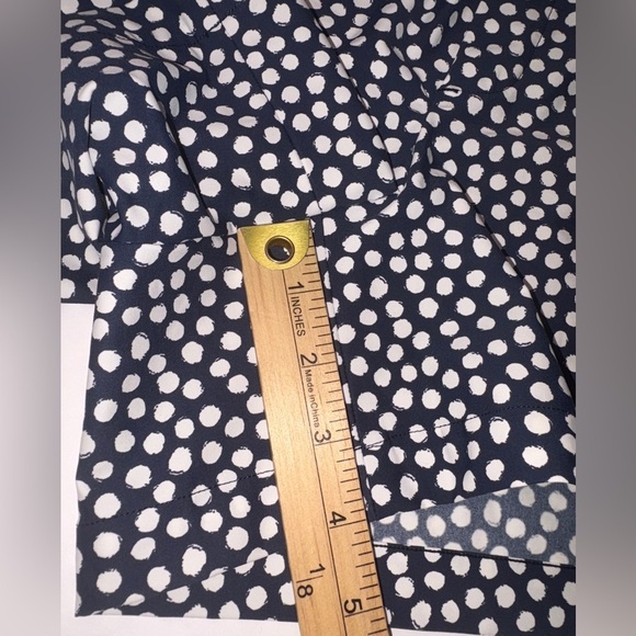 SPANX Navy Painted Dot 4" Sun Protection Pull-on Sunshine Shorts Large - Picture 10 of 10
